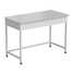 Laboratory bench (simplified, white laminate, white metal) 1200600850 mm