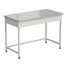Laboratory bench (simplified, durcon with flange, white metal) 1213613850 mm