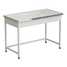 Laboratory bench (simplified, ceramic, white metal) 1212610850 mm