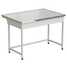Laboratory bench (simplified, labgrade-light, white metal) 1212850850 mm