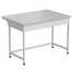 Laboratory bench (simplified, white laminate, white metal) 1200850850 mm