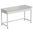Laboratory bench (white laminate, white metal) 1500x600x850 mm