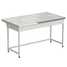 Laboratory bench (ceramic, white metal) 1515x850x850