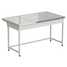 Laboratory bench (ceramic granite, white metal) 1515x850x850