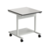 Mobile laboratory bench (labgrade, white metal) 600x550x640 mm