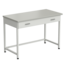 Laboratory bench with 1 drawer 1200x600x850 mm, worktop material - melamine (standard grade), grey