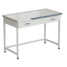 Laboratory bench with 1 drawer 1212x610x850 mm, worktop material - melamine (labgrade-light)