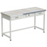 Laboratory bench with 2 drawers and electrical accessories (ceramic, white metal) 1515x610x850 mm