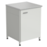Underbench cabinet (door on the right) 610x600x850 mm, worktop material - melamine (standard grade, white)