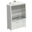 Fume cupboard without water inlet, with electrical equipment (stainless steel, white metal) 15207502160 mm