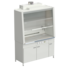 Fume cupboard with water inlet and electrical equipment (ceramic, white metal) 15207502160 mm