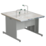 Island bench with water inlet 12121500900 mm, 2 taps (ceramic)