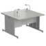 Island bench with water inlet 15001500900 mm, 2 taps (durcon)