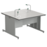 Island bench with water inlet 15001500900 mm, 2 taps (labgrade)