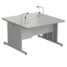Island bench (with flange) with water inlet 15131513900 mm, 2 taps (durcon)