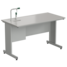 Wall bench with water inlet 1513763900 mm (durcon with flange)