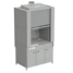 Fume hood (fiberglass chamber) with water supply and electrical accessories 1200x820x2240 mm, worktop material - ceramic