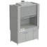 Fume hood (fiberglass chamber) with electrical accessories 1500x820x2240 mm, worktop material - ceramic