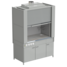 Fume hood (fiberglass chamber) with water supply and eletrical accessories 1500x820x2240 mm, worktop material - ceramic