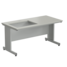 Auxiliary bench for balance table 1500750750 mm (grey laminate)