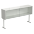 Bench-mount bookrack (white metal) 1500x340x400 mm