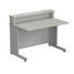 Teacher table with shelf 1200750950 mm (grey laminate) assembled