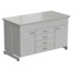 Laboratory cabinet 2 doors + 5 drawers 1500x750x900 mm, worktop material - DURCON