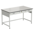 Laboratory bench (reinforced) with 2 drawers and elecrical accessories 1500x850x850 mm, worktop material - plastic laminate LABGRADE