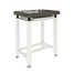 Laboratory bench for balance with rollout shelf (granite, white metal) 630x450x750 mm