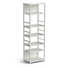 Shelf stand (multi-purpose, 6 shelves, white metal) 600x400x1980