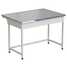 Laboratory bench (simplified, jointless ceramic, white metal) 1212х850х850 mm