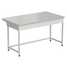Laboratory bench (white laminate, white metal) 1500x850x850 mm