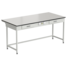 Equipment bench with 2 drawers and electrical accessories (melanine - labgrade-light, white metal) 1800x850x850 mm