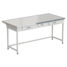 Equipment bench with 2 drawers and electrical accessories (melamine - labgrade-light, white metal) 1820x850x850 mm