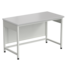 Writing laboratory bench (white laminate, white metal) 1200x600x750 mm