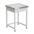Side bench (labgrade-light, white metal) 610х610х850 mm