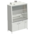 Fume cupboard with water inlet and electrical equipment (labgrade, white metal) 1520х750х2160 mm