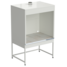 Шкаф для нагревательных печей 1210x870x1895 мм, белый металл, раб. поверхность - КЕРАМИКА