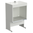 Шкаф для нагревательных печей 1210x870x1895 мм, цвет изделия - белый, раб. поверхность - КЕРАМОГРАНИТ