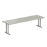 Upper shelf for island bench 1500x450x390 mm, grey laminate