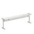 Laboratory bench bottom shelf (white metal) 1475x250x450 mm