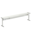 Полка для стола нижняя с электрикой 1775x250x450 мм, белый металл