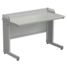 Student desk with flange 1200х600х760 mm (gray laminate)