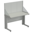 Стол с перфорированным экраном (верстак) 1200х600х1360, раб. поверхность - ЛАМИНАТ СЕРЫЙ