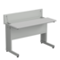 Student desk with hinged top 1200600950 mm (white laminate)