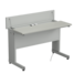 Student desk with hinged top and sockets 1200600950 mm (gray laminate)