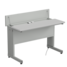 Student desk with hinged top and sockets 1200600950 mm (white laminate)