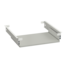 Rollout shelf for keyboard 570x516x115 (white color, grey laminate)