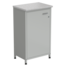 Laboratory underbench cabinet (white laminate, grey metal) 610х450х1060 mm
