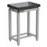 Стол для весов малый 630x450x900 мм, с выдвижной полкой, цвет каркаса - серый, гранит